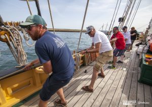 Manoeuvres à bord de La Recouvrance 16.07.2022