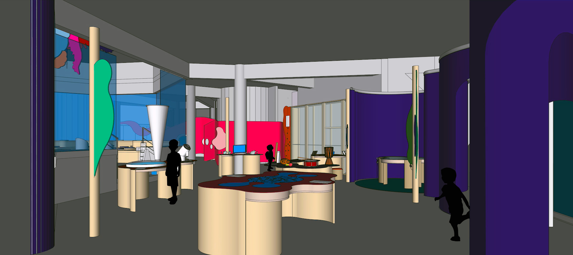 Image 3D du projet pavillon enfant Oceanopolis