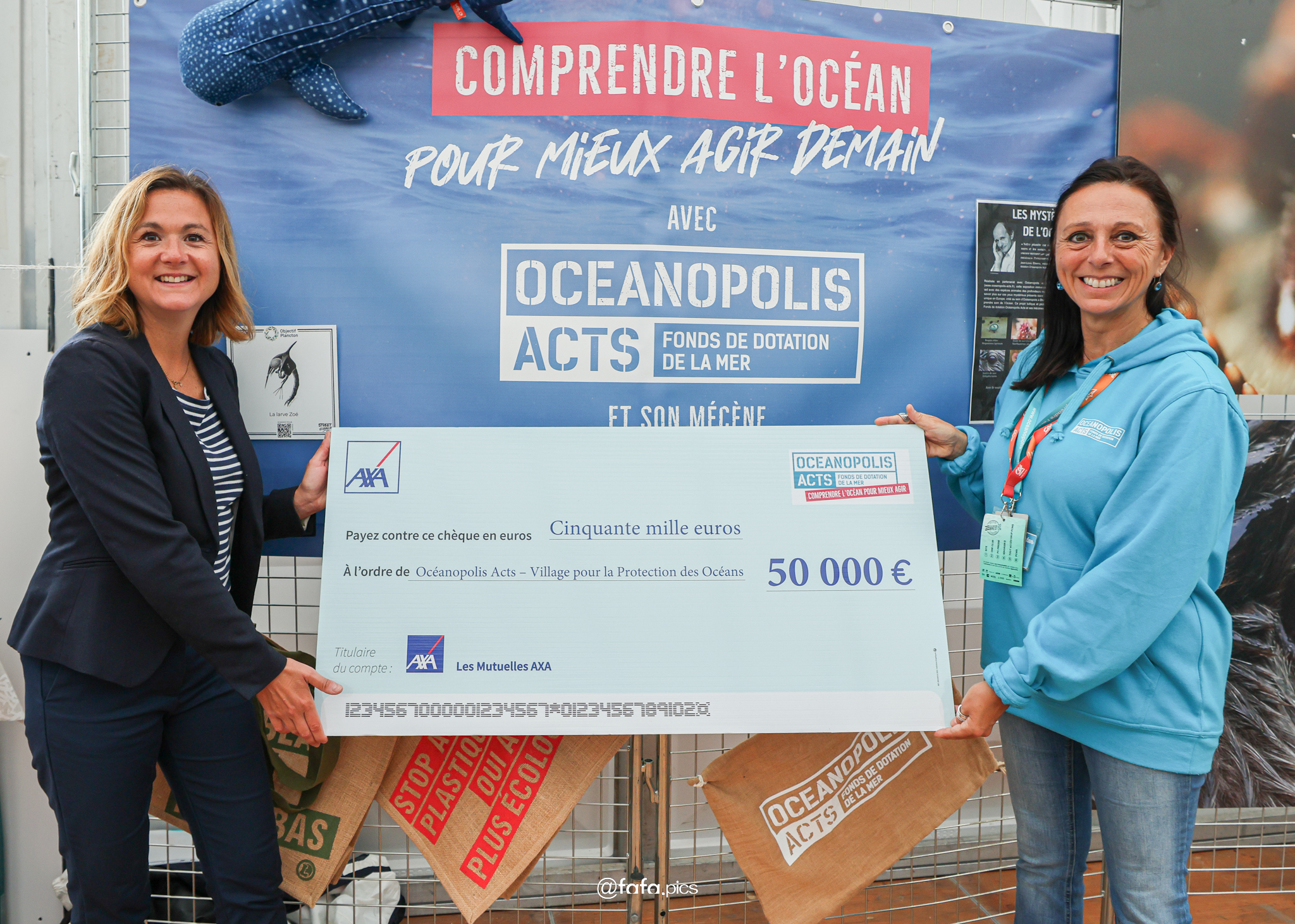 [Mécénat]-[Rétrospective 2/8] Les Mutuelles AXA , partenaires du Village Protection de l’Océan aux Fêtes maritimes Brest 2024
