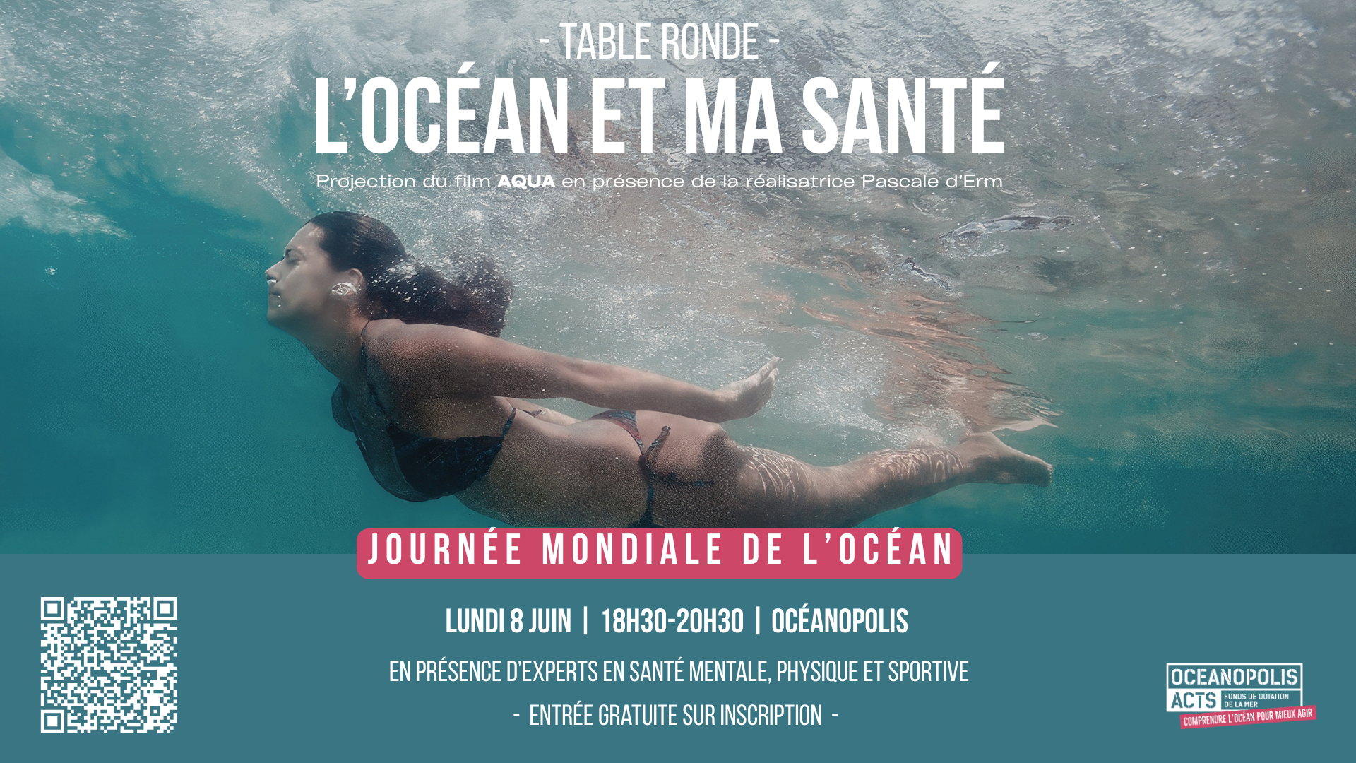 Table-ronde exceptionnelle « L&rsquo;Océan et ma santé » dans le cadre de la Journée mondiale de l&rsquo;Océan du 8 juin